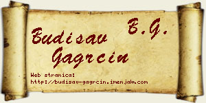 Budisav Gagrčin vizit kartica
